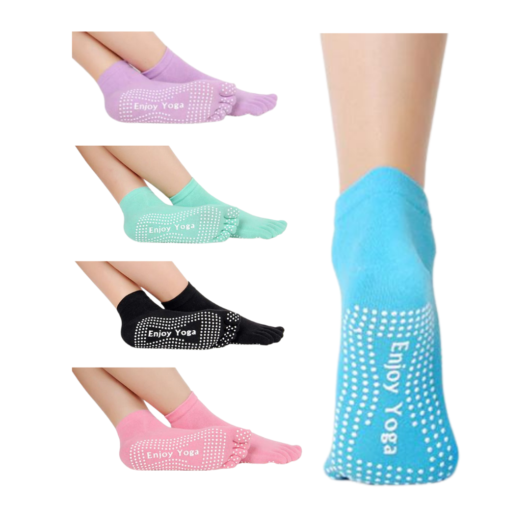 2er Set Yoga Socken - Zehentrenner, für dein Yoga Training