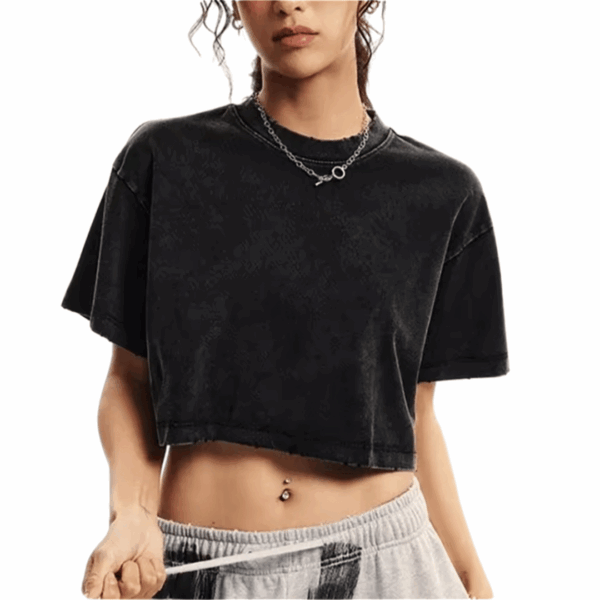 Expressive Crop Shirt